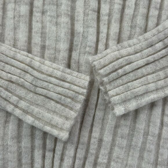 NEW Madewell Alpaca Blend Mockneck Soft Ribbed Long Sleeve Sweater XL Cream - Picture 4 of 11